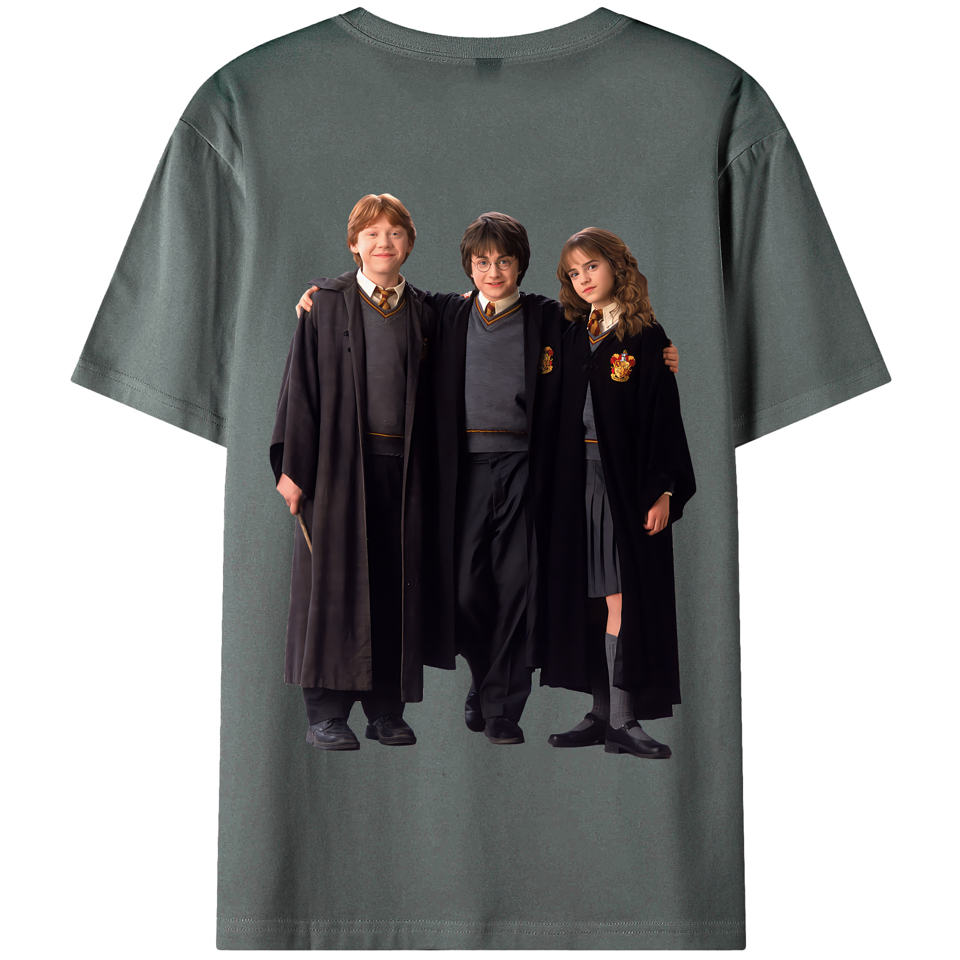 （画像用） Harry Potter ハリー・ポッターシリーズ 綿100％半袖Tシャツ（背面プリント）